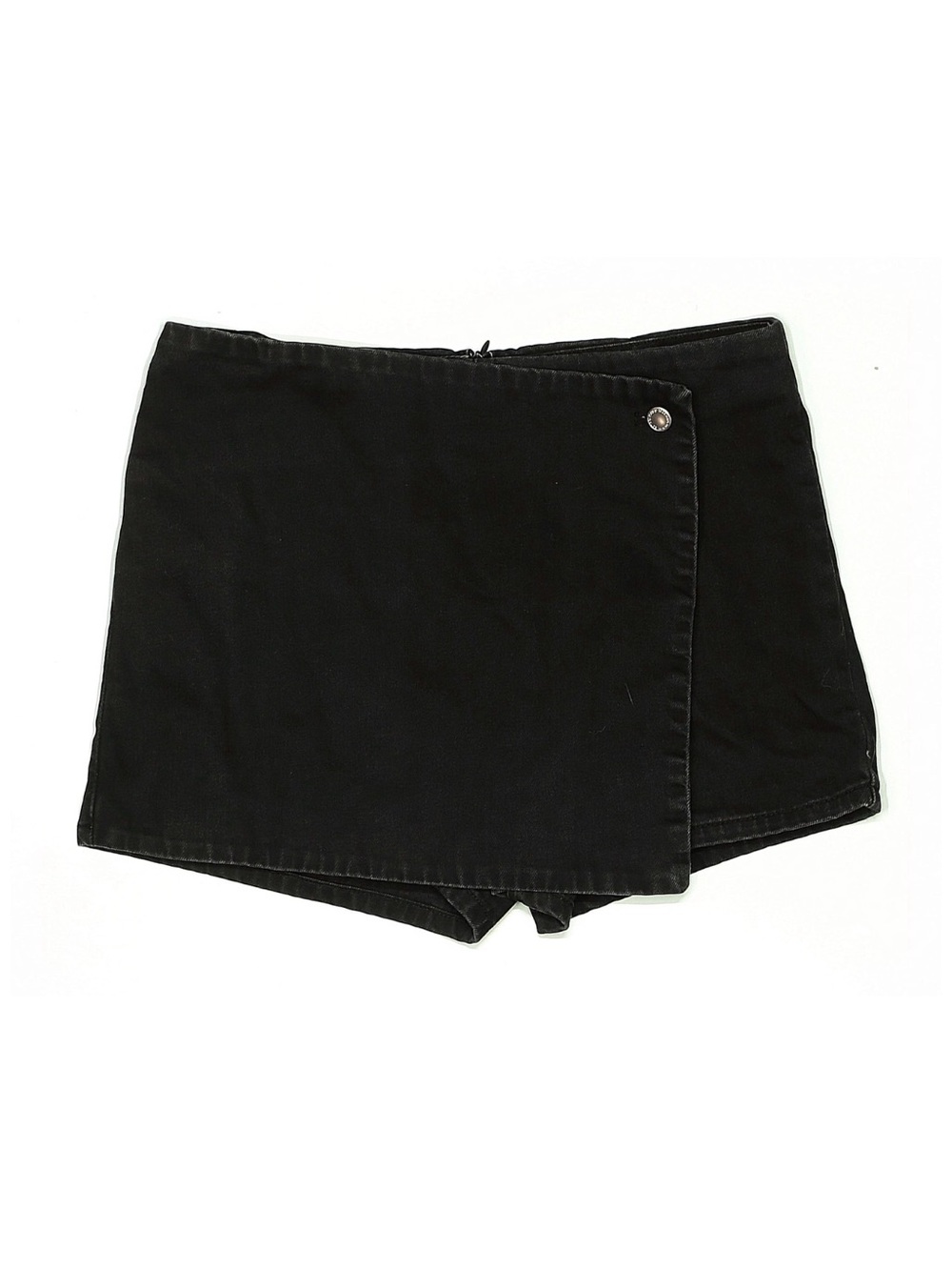 Mango Black Denim Skort Size M